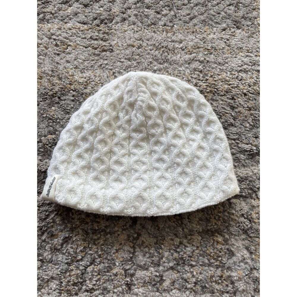 Spyder unisex white winter beanie